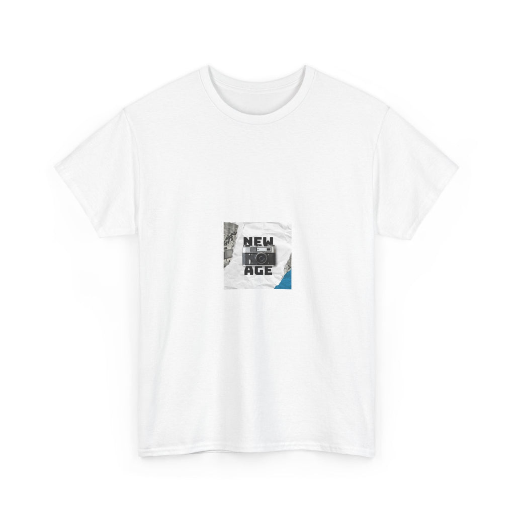 New Age Graphic Tee — Minimalist Retro Logo Shirt