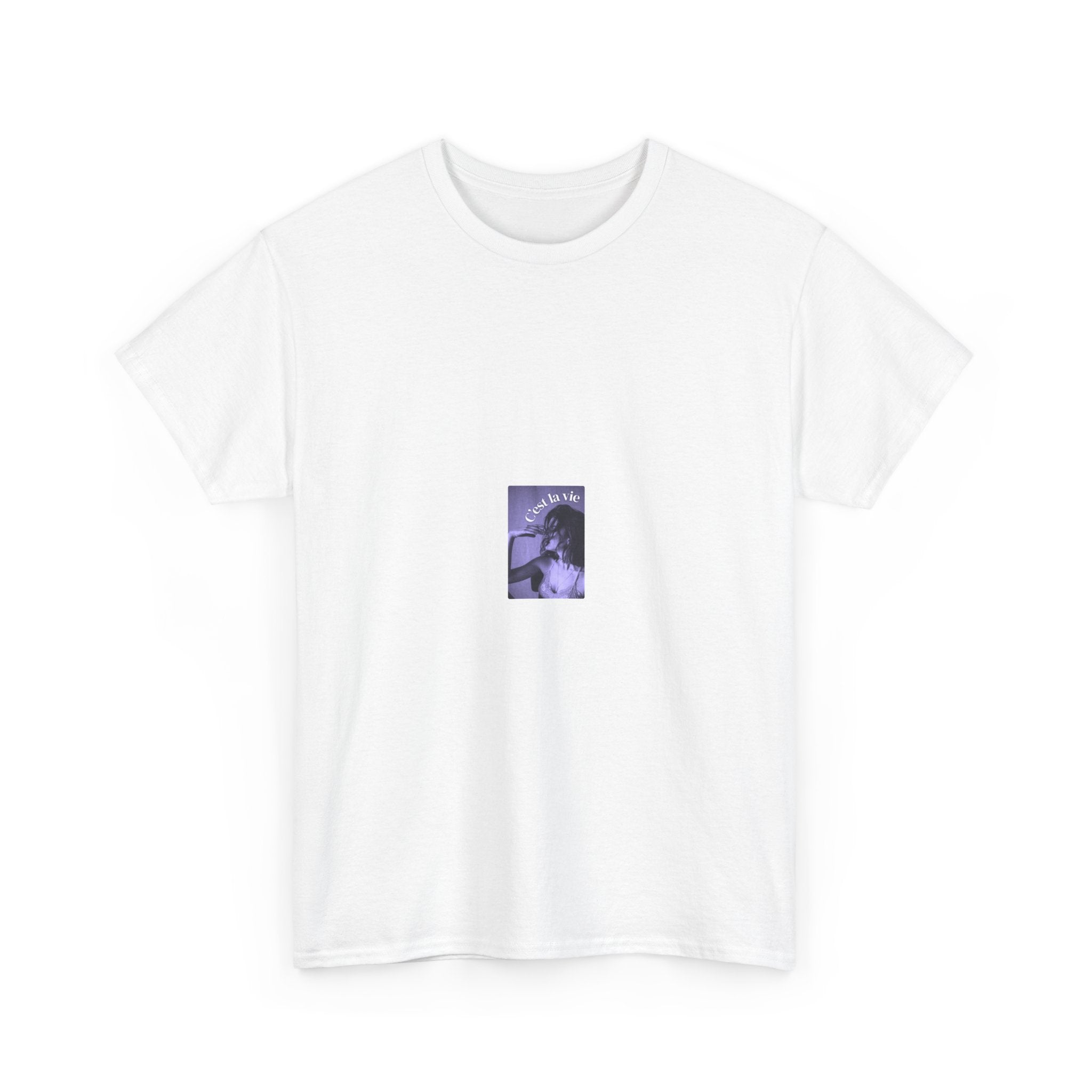 T-Shirt — Minimal Purple Aesthetic Photo Tee