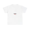 Minimal Script Logo Tee — Small Center Logo White T‑Shirt