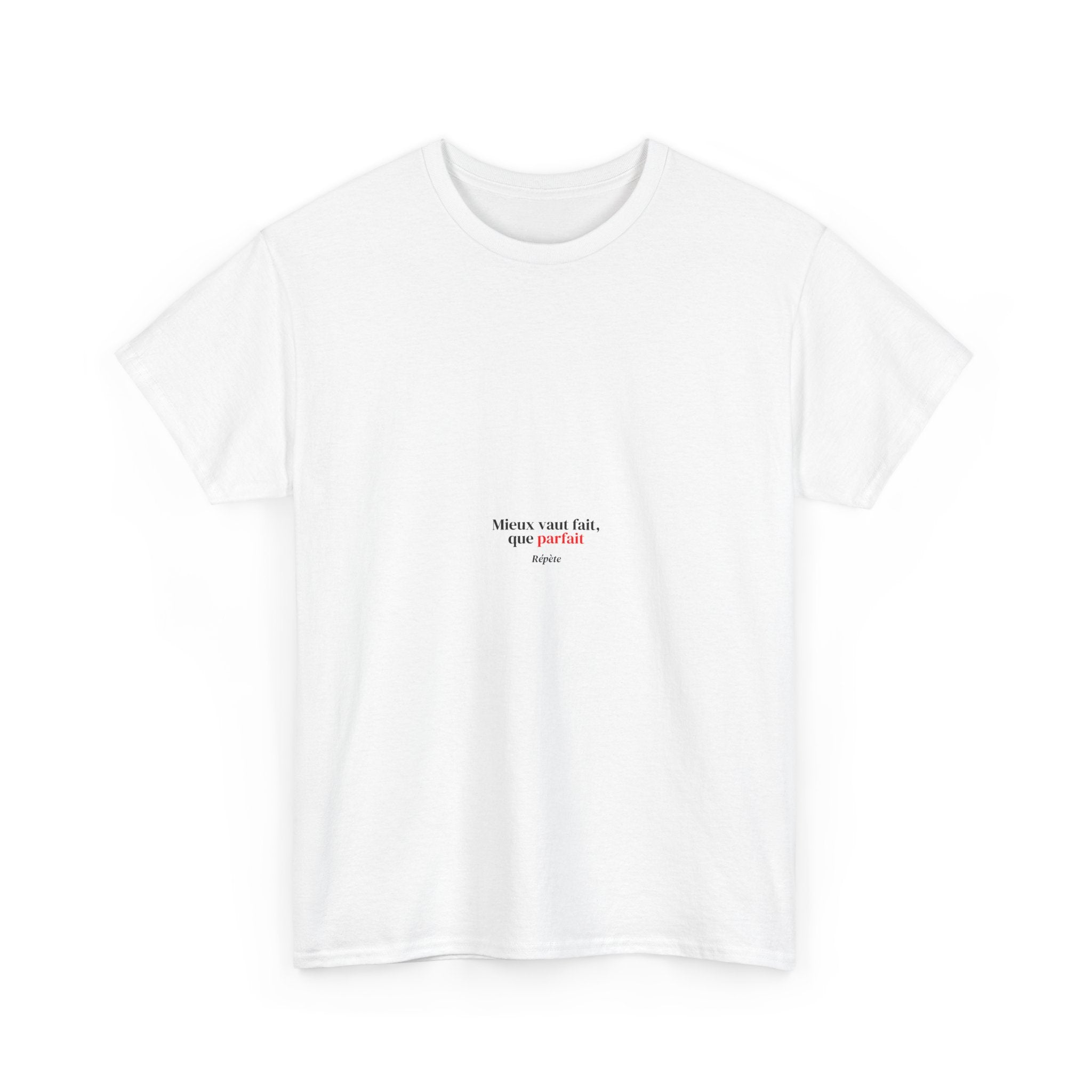 T‑Shirt — Minimal 'Never Your Fault, Your Power' Microprint Tee