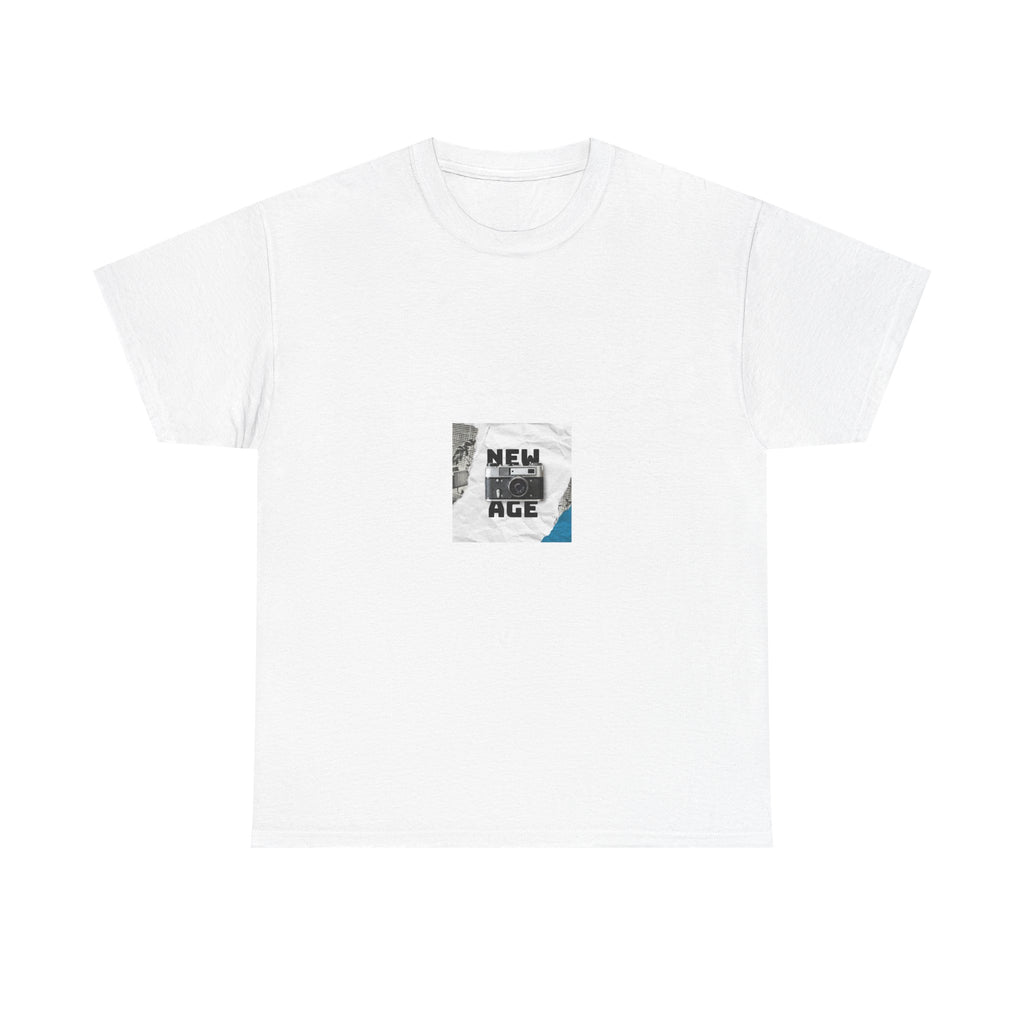New Age Graphic Tee — Minimalist Retro Logo Shirt